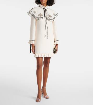 Besticktes Minikleid aus Crepe Couture | Valentino