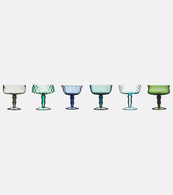 Set of 6 champagne coupe glasses | Bitossi