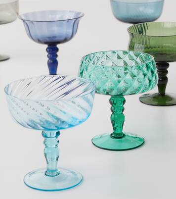 Set of 6 champagne coupe glasses | Bitossi