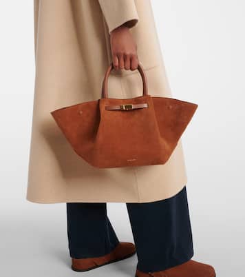 New York Midi suede tote bag | DeMellier