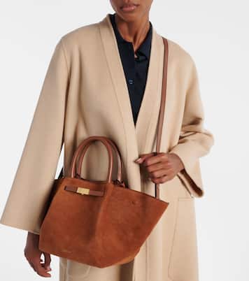 New York Midi suede tote bag | DeMellier