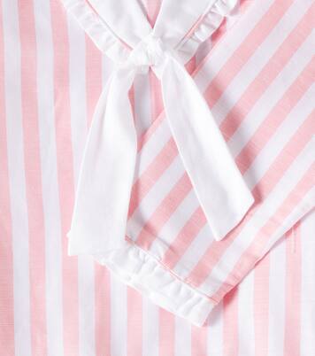 Aranda striped cotton and linen dress | La Coqueta