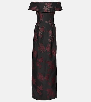 Abito lungo Florentina con scollo bardot | Rebecca Vallance