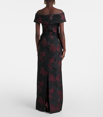 Abito lungo Florentina con scollo bardot | Rebecca Vallance