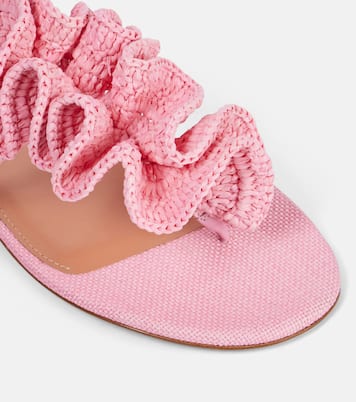 Sandalen Noches Tropicales aus Raffiabast | Aquazzura