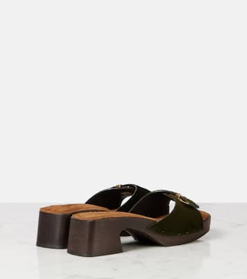 Britt 25 calf hair clogs | Khaite