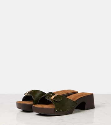Britt 25 calf hair clogs | Khaite