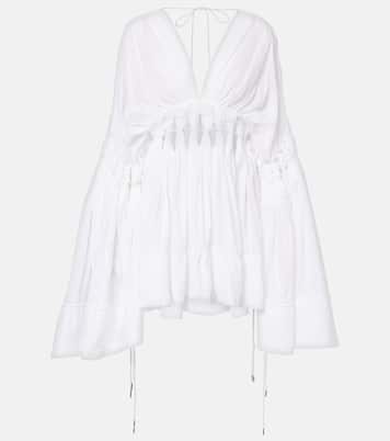 Sirocco sheer cotton-blend minidress | Christopher Esber