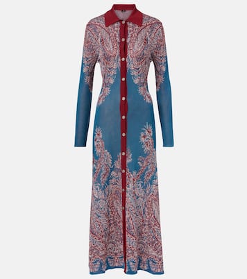 Paisley jersey shirtdress | Etro