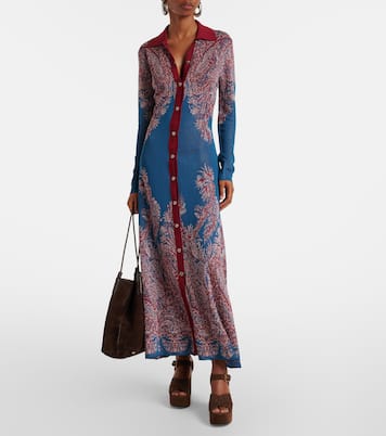 Paisley jersey shirtdress | Etro