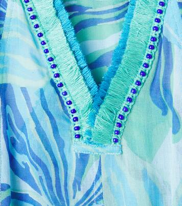 Nava珠饰流苏棉质连衣裙 | Poupette St Barth Kids