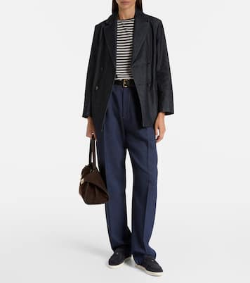 Double T suede loafers | Tory Burch