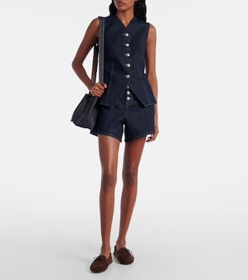 Kori high-rise denim shorts | 7 For All Mankind