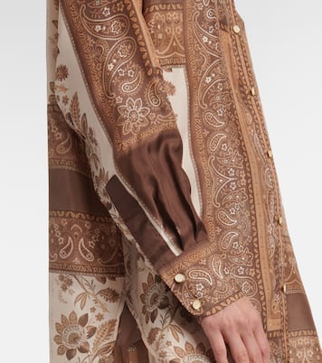 Camicia Lucky in raso di seta | Zimmermann