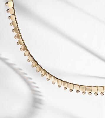 18kt gold necklace with diamonds | Ileana Makri