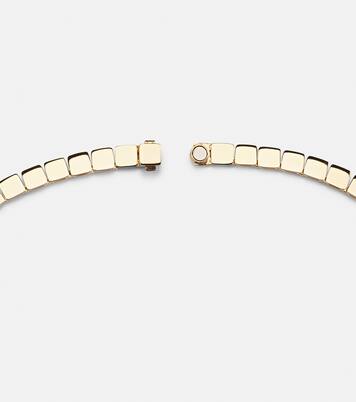 18kt gold necklace with diamonds | Ileana Makri