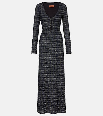 Maxikleid aus Tweed mit Pailletten | Missoni