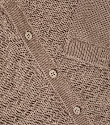 Baby - Cardigan Bjørn in cotone | Wheat