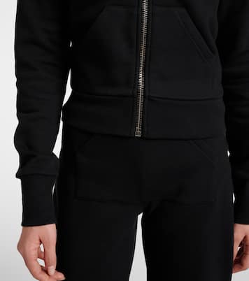 Cotton-blend jersey zip-up hoodie | Coperni