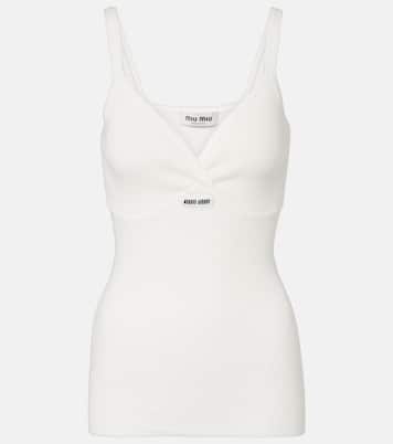 Top de algodón con encaje | Miu Miu