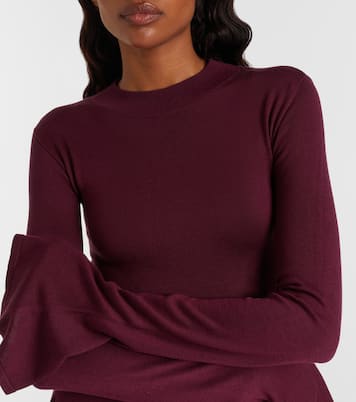 Draped silk-blend jersey minidress | Aya Muse