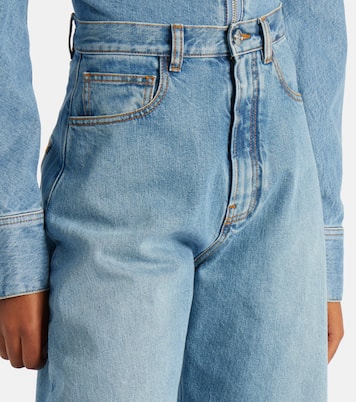 High-rise barrel-leg jeans | Alaïa