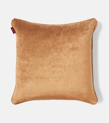 Pegaso embroidered velvet cushion | Etro