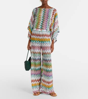 Gerade Hose aus Lamé | Missoni