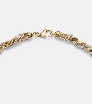 Corde Torsade 18kt gold and white gold necklace | Yvonne Léon