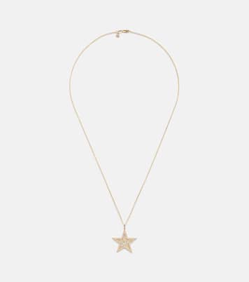 Collana Icon Wallpaper Star in oro 14kt con diamanti | Sydney Evan