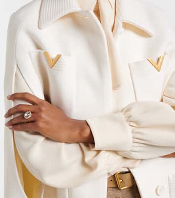 Bague VLogo en émail à cristaux | Valentino