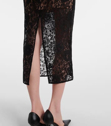 Verziertes Midikleid aus Spitze | Self-Portrait