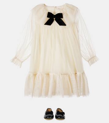 Bow-detail tulle dress | Konges Sløjd