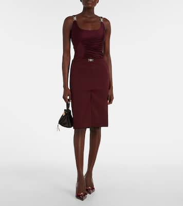 Bleistiftrock Medusa aus Wollgabardine | Versace