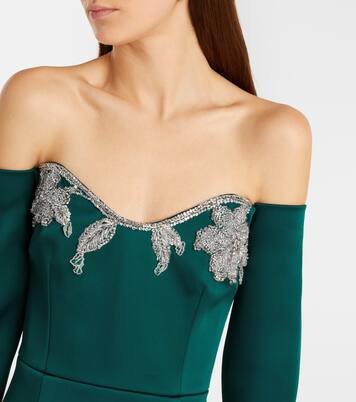 Ellerie embellished off-shoulder gown | Rebecca Vallance