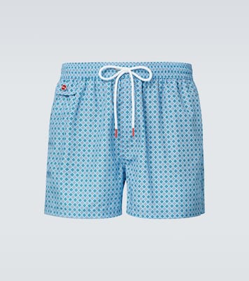 Logo printed swim trunks | Kiton
