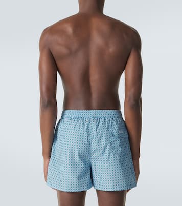 Logo printed swim trunks | Kiton