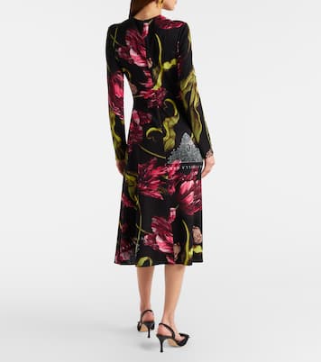 Floral jersey midi dress | Erdem