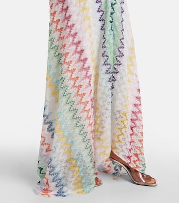 Zigzag lamé maxi dress | Missoni