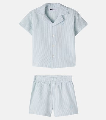 Bebé - pijama Eyou de algodón a rayas | Molo