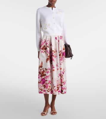 Midirock aus Baumwollpopeline | Erdem