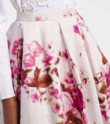 Midirock aus Baumwollpopeline | Erdem