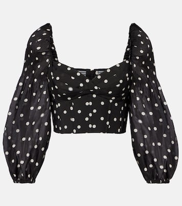 Polka-dot crop top | Zimmermann