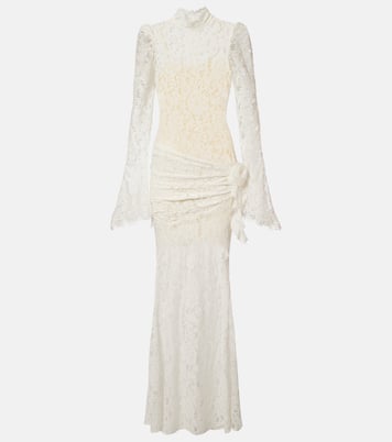 Bridal Bodita cotton-blend lace gown | De La Vali