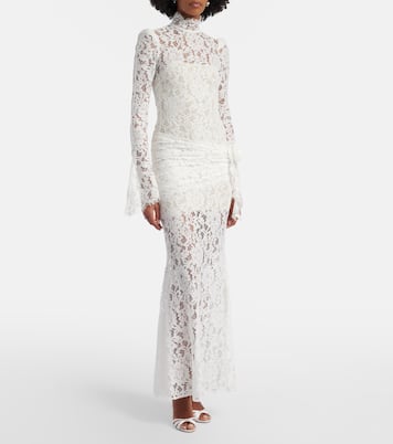 Bridal Bodita cotton-blend lace gown | De La Vali