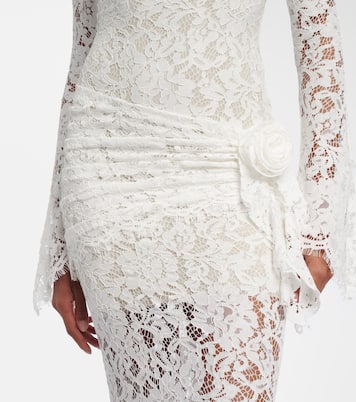 Bridal Bodita cotton-blend lace gown | De La Vali