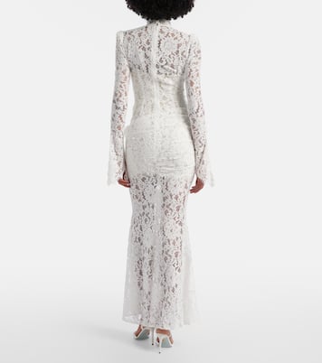 Bridal Bodita cotton-blend lace gown | De La Vali