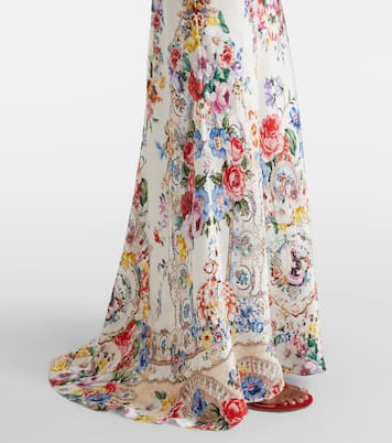 Embellished floral silk slip dress | Camilla