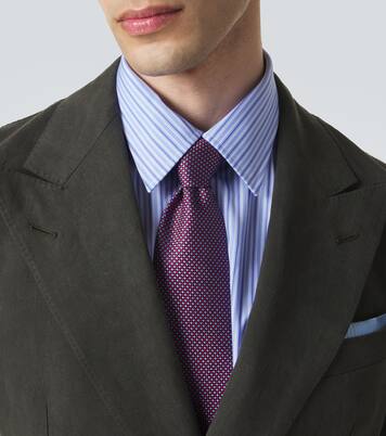 Krawatte aus Seiden-Jacquard | Charvet