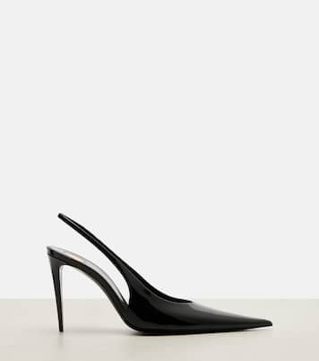 Guermantes 95 patent leather slingback pumps | Saint Laurent